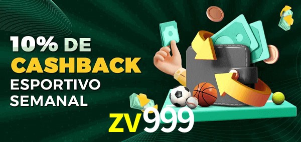 10% de bônus de cashback na zv999